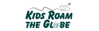 kids roam the globe logo green - explore the world with kids